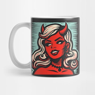 Retro Devil Girl Mug